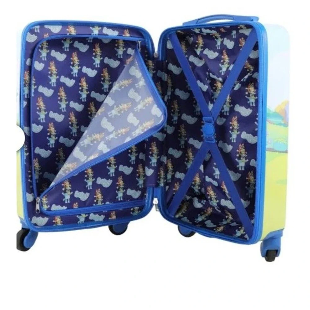 Bluey Kids Licensed Carry-on & Backpack Luggage Set